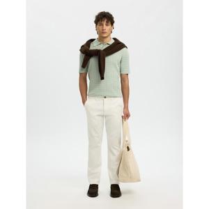 Selected Homme Mattis Cable Knit Polo Shirt